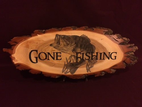 Gone Fishing Plaque