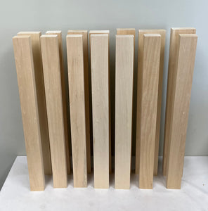 Basswood Carving Blocks - Variety Pack - 1.25" - 1.5" thick 23.5" long minimum