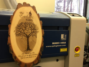 Custom Laser Engraved Wood Plaque