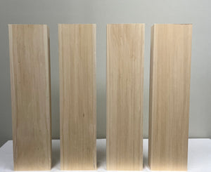 Basswood Carving Blocks - (4) 2" X 4.5" X 18"
