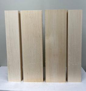 Basswood Carving Blocks 2.5" thick, 4 - 6.5" wide, 23+" long