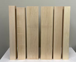 Basswood Carving Blocks - 2.5" thick, 2.5 - 5" wide, 23+" long