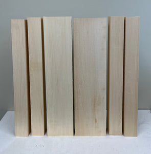 Basswood Block Variety Pack - 2.5" thick, 2.5" - 6.25" wide, 23+" long