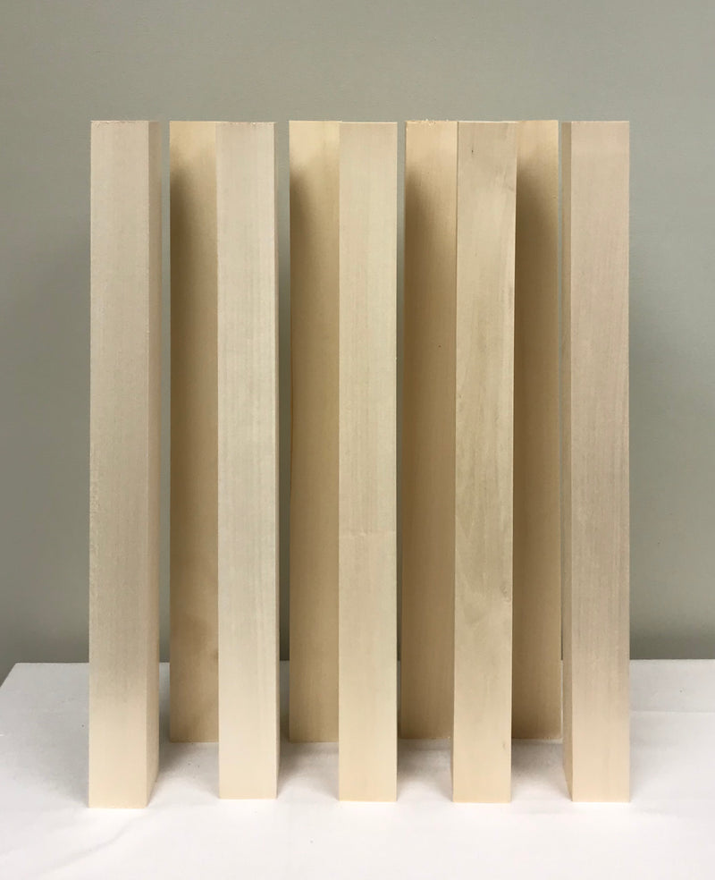 Basswood Carving Blocks (10) 2 x 2 x 23.75 – Janish Woodworks
