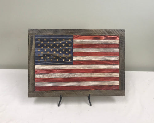 American Flag - Handcrafted Wood Flag - Small