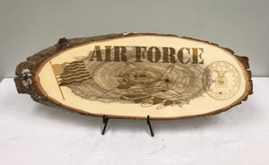 Air Force Laser Engraved Wood Plaque - Air Force Gift - Personalized Air Force Gift