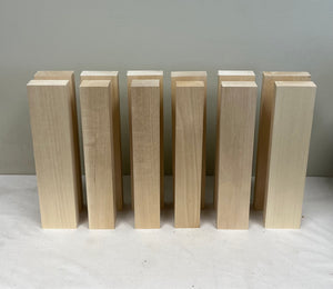Basswood Carving Blocks - 12 long (8) @ 2 x 2, (6) @ 2 x 3
